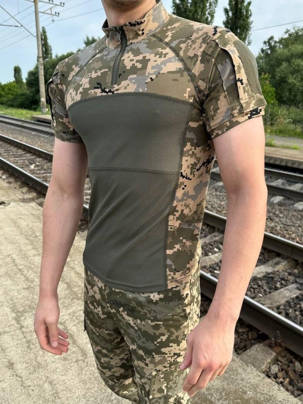 Tactical Shirt (UBACS) Pixel Moisture-Wicking Coolpas Short-Sleeve