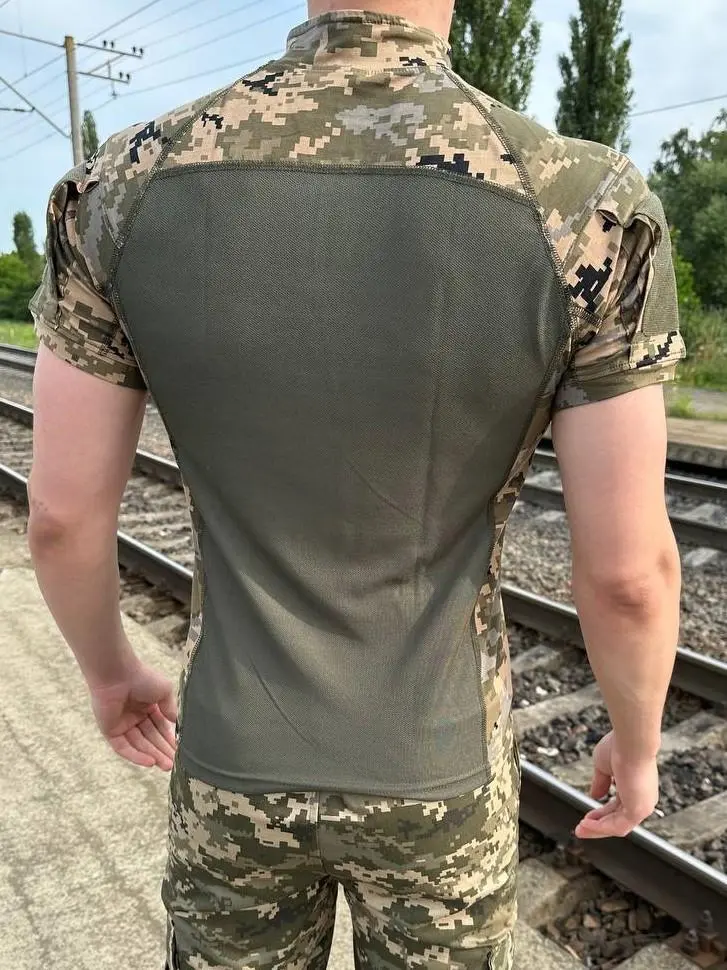 Тактична сорочка (убакс) піксель вологовідвідний coolpas з коротким рукавом