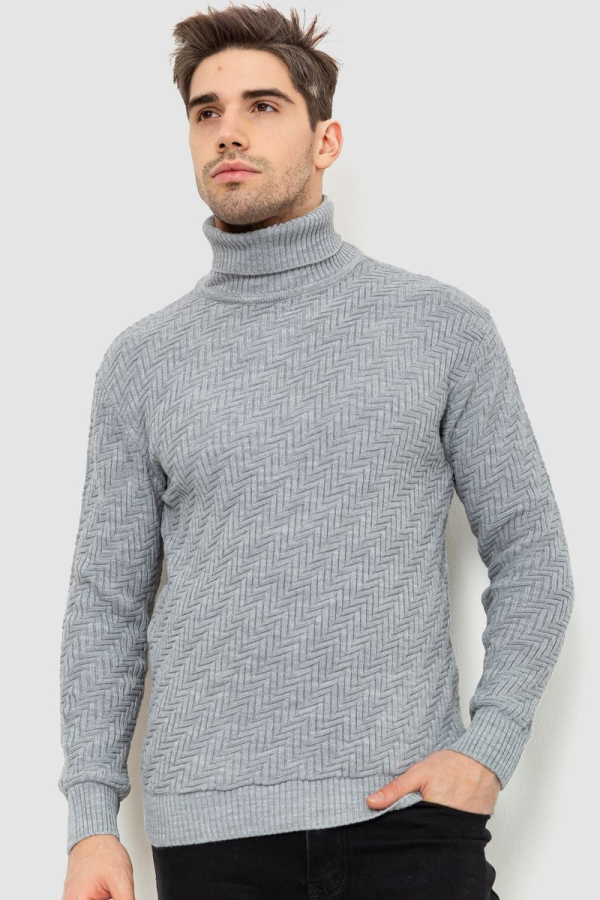 Гольф чоловічий, колір світло-сірий, 161R696