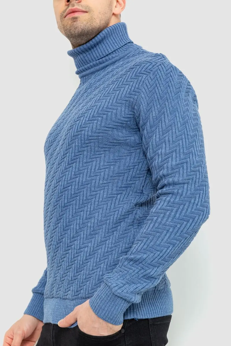 Гольф чоловічий, колір джинс, 161R696