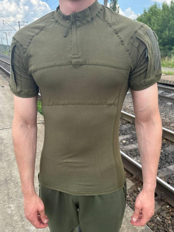 Убакс тактичний бойова сорочка з коротким рукавом ESDY Tactical Frog T-Shirt Olive