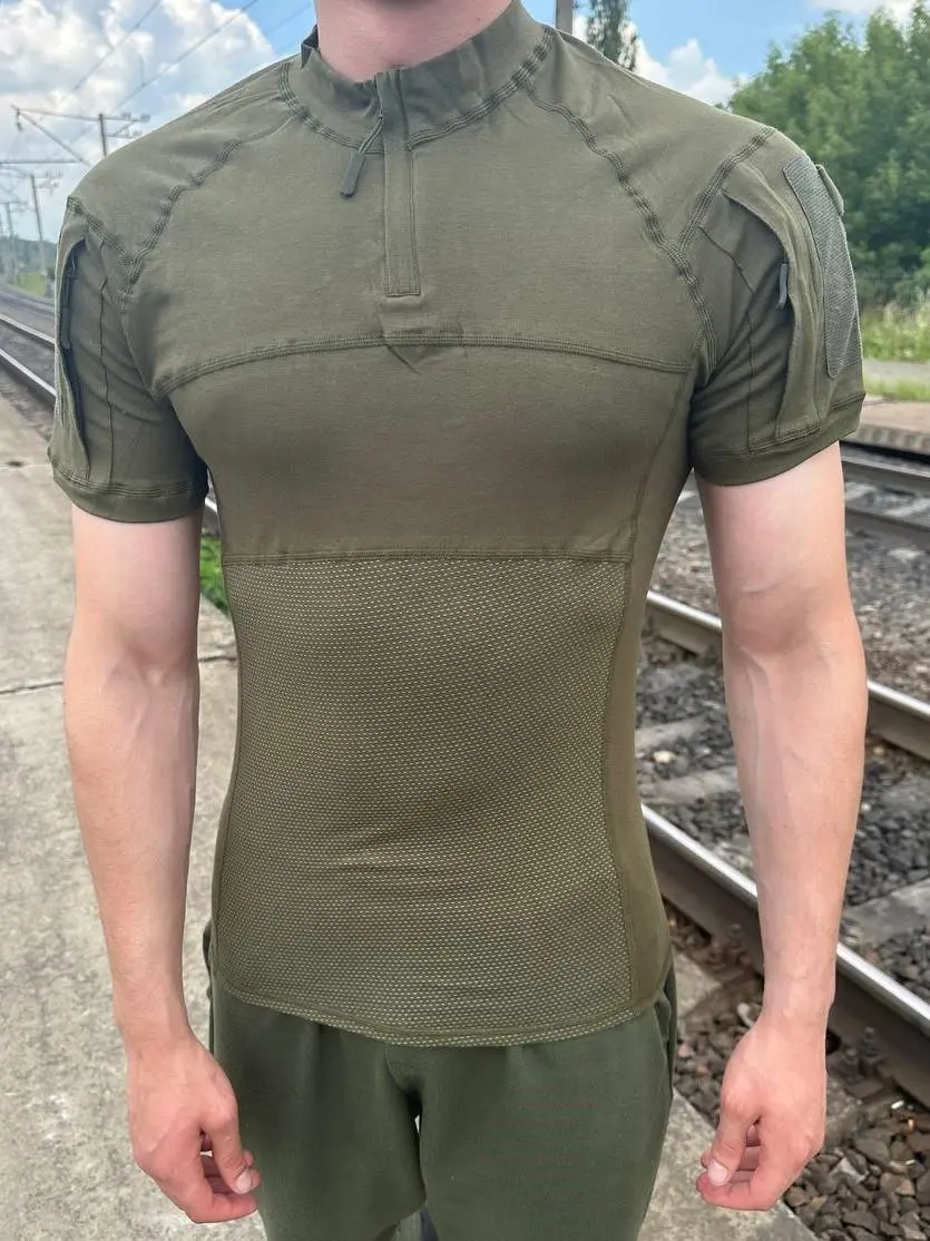 Убакс тактичний бойова сорочка з коротким рукавом ESDY Tactical Frog T-Shirt Olive