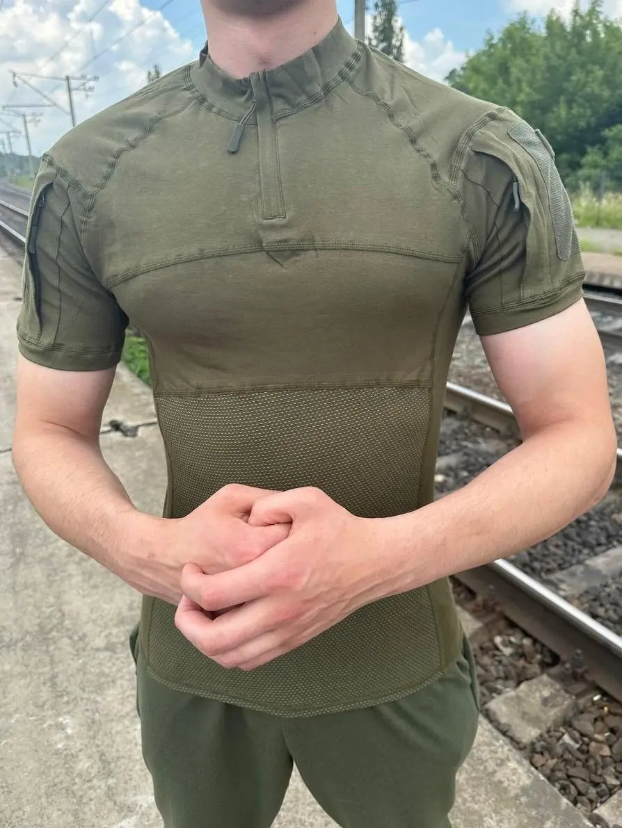 Убакс тактичний бойова сорочка з коротким рукавом ESDY Tactical Frog T-Shirt Olive