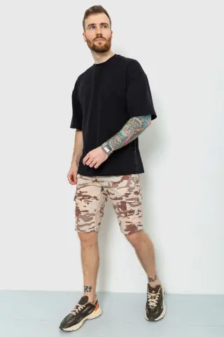 Шорти чоловічі камуфляж, колір бежевий, 157RP300-4