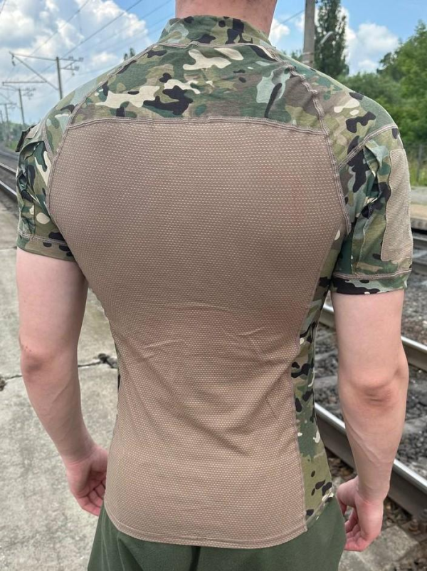 Убакс тактичний бойова сорочка з коротким рукавом ESDY Tactical Frog T-Shirt Multicam