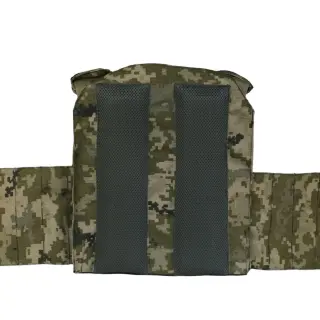 Плитоноска MOLLE MM-14 з підсумками для магазинів піксель