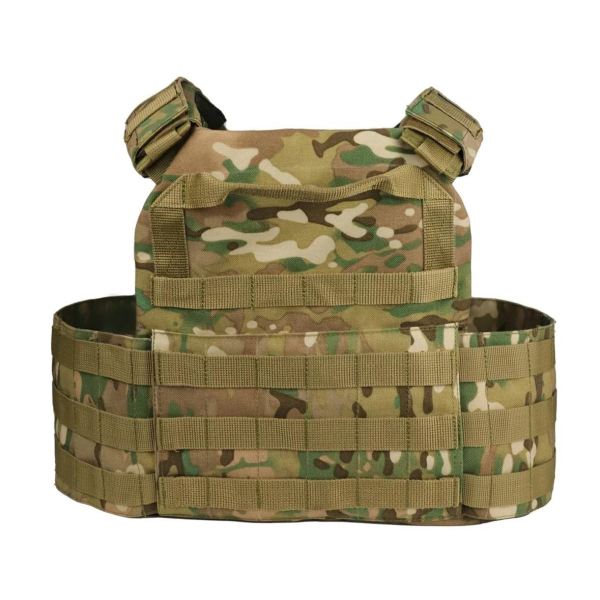 Плитоноска MOLLE Multicam з підсумками для магазинів мультикам