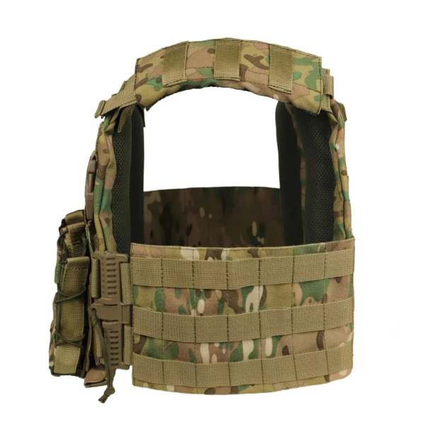 Плитоноска MOLLE Multicam з підсумками для магазинів мультикам