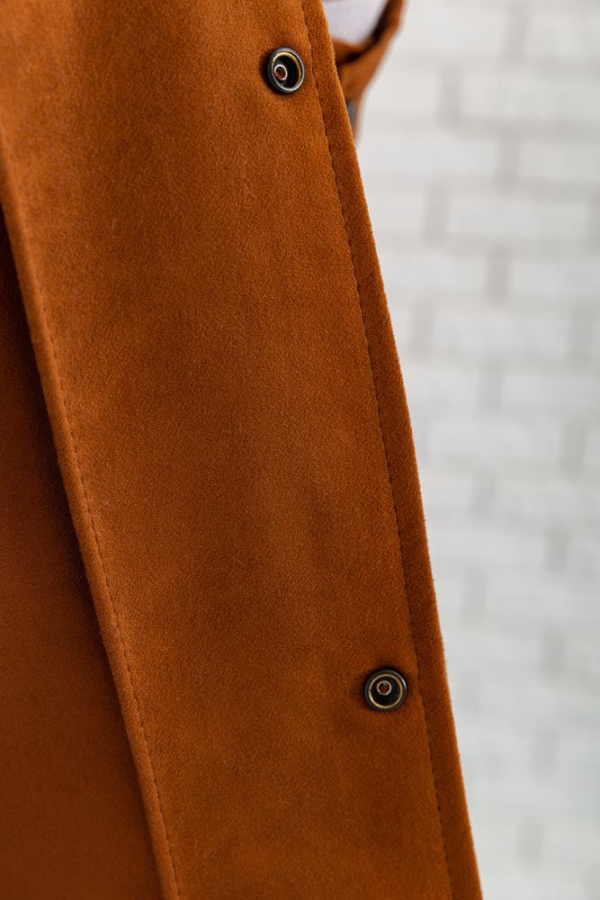 Вітровка чоловіча на кнопках, колір світло-коричневий, 131R3022