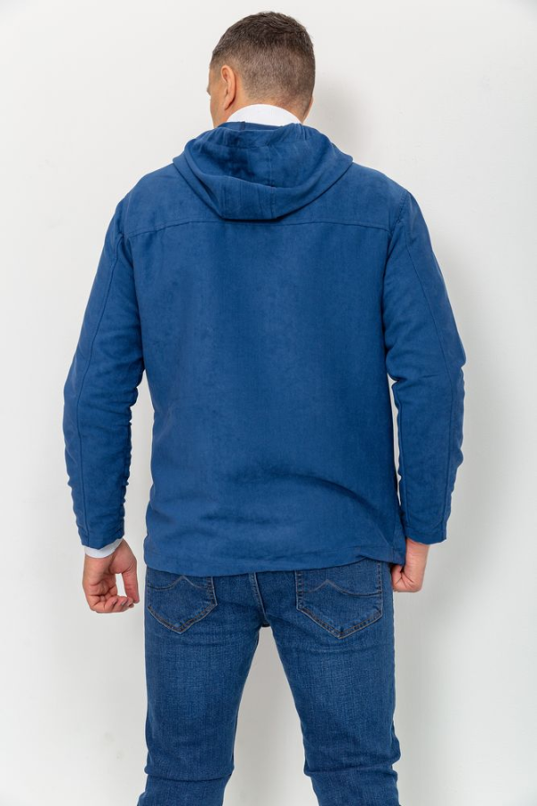 Вітровка чоловіча на блискавці, колір синій, 131R3009