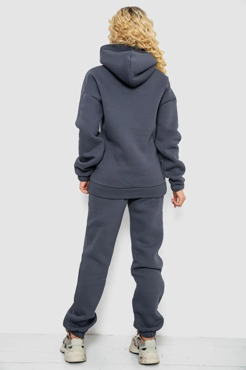 Спортивний костюм жіночий на флісі, колір сірий, 102R7711