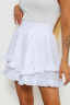 Спідниця однотонна коротка, колір білий, 102R5254 - Photo 3