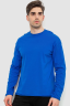 Чоловічий лонгслів однотонний, колір електрик, 102R3308 - Фото 1