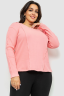 Жіночий лонгслів в рубчик, колір рожевий, 102R325-1 - Фото 1