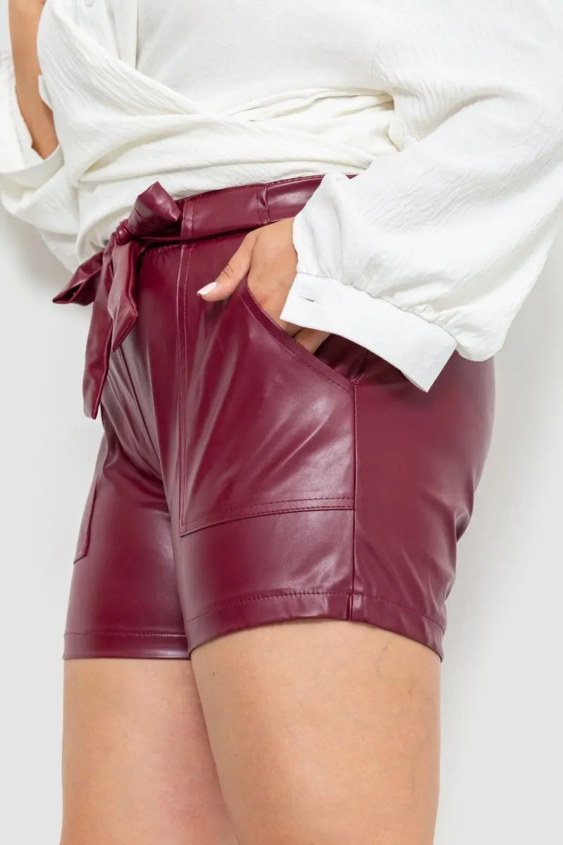 Шорти жіночі, колір вишневий, 102R295