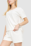 Домашній костюм велюровий, колір молочний, 102R272-3 - Фото 3