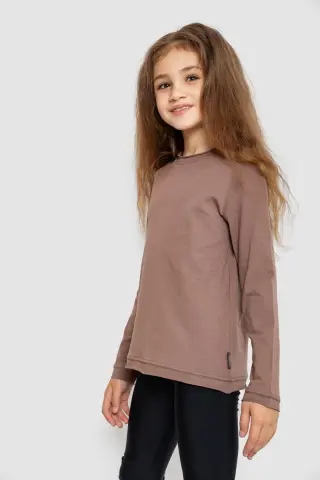 Лонгслів однотонний унісекс, колір мокко, 102R1532