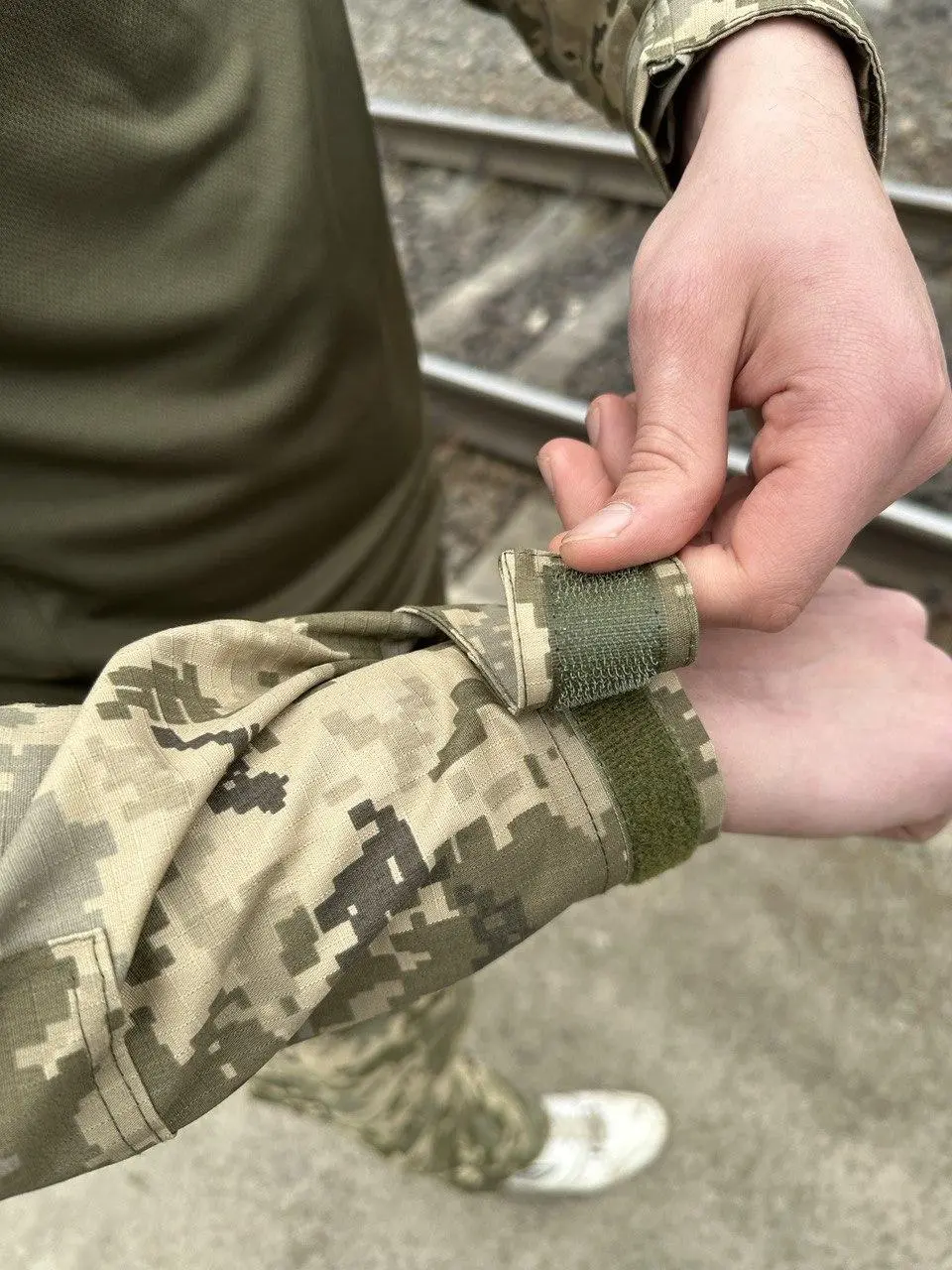 Тактична сорочка (убакс) піксель ріпстоп з налокітниками