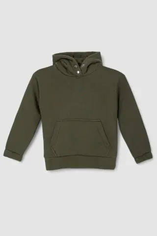 Спортивний костюм дитячий на флісі, колір хакі, 102R1520