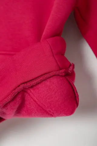 Спортивний костюм дитячий на флісі, колір малиновий, 102R1520