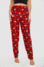 Штани жіночі домашні, колір червоний, 238R1101-2 - Photo 1
