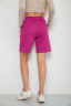 Шорти жіночі в рубчик, колір фуксія, 238R110 - Фото 4