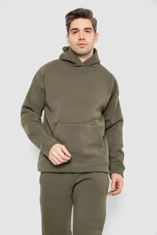 Спорт костюм чоловічий на флісі, колір хакі, 177R235-1