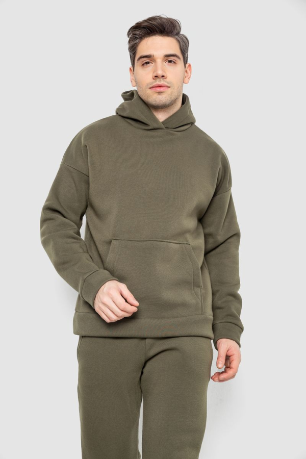 Спорт костюм чоловічий на флісі, колір хакі, 177R235-1