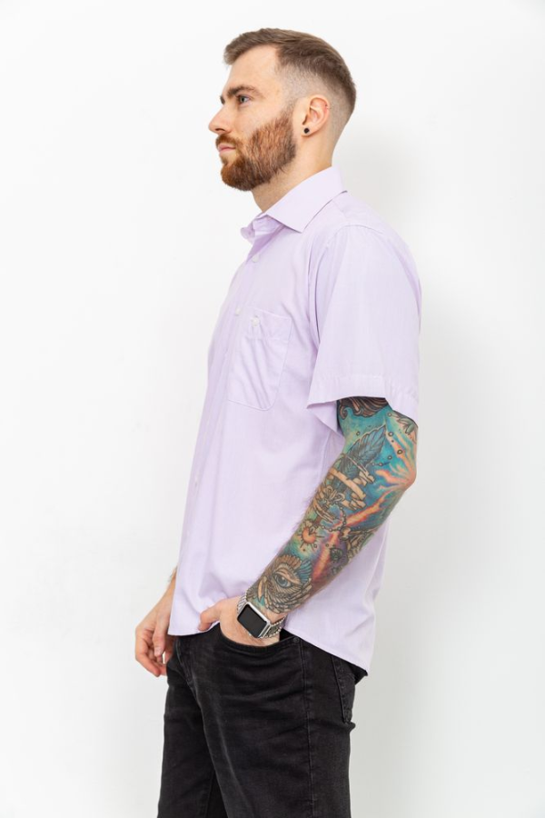 Сорочка чоловіча, колір світло-бузковий, 131R143863