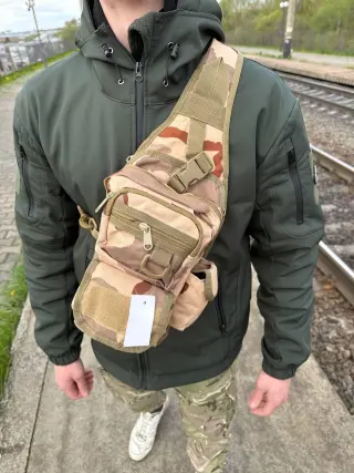 Tactical shoulder bag 5 L desert camouflage