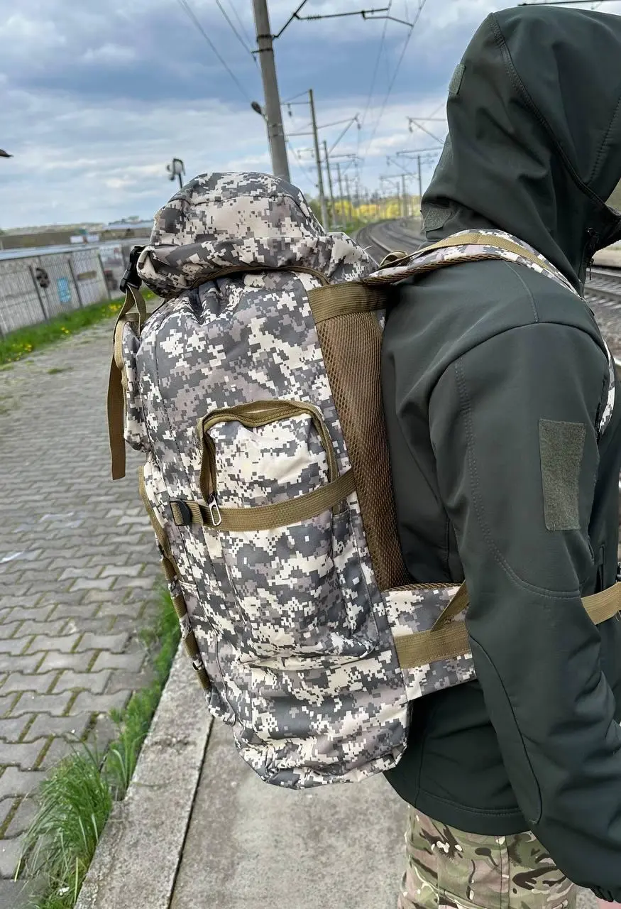 Рюкзак тактичний піксель 80Л