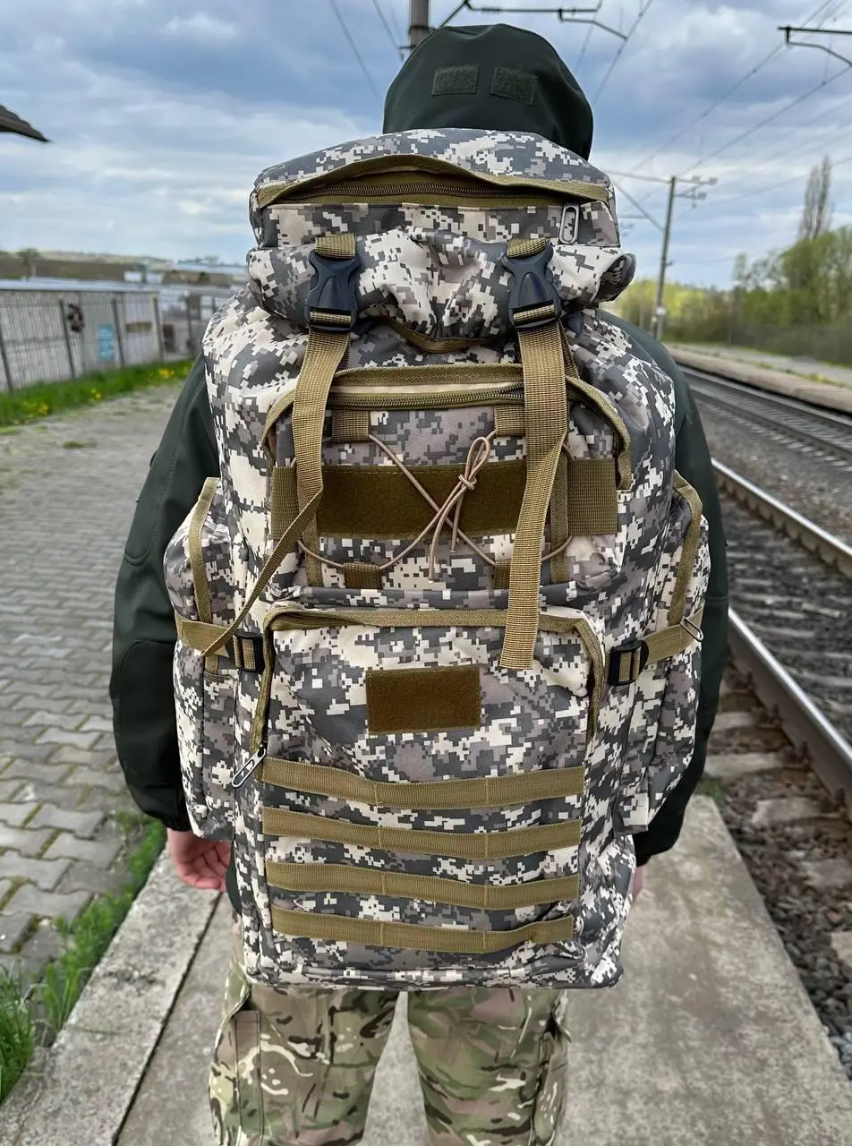 Рюкзак тактичний піксель 80Л