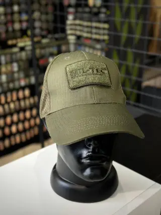 КЕПКА БЕЙСБОЛКА З СІТЧАСТОЮ ВСТАВКОЮ "MIL-TEC" OLIVE