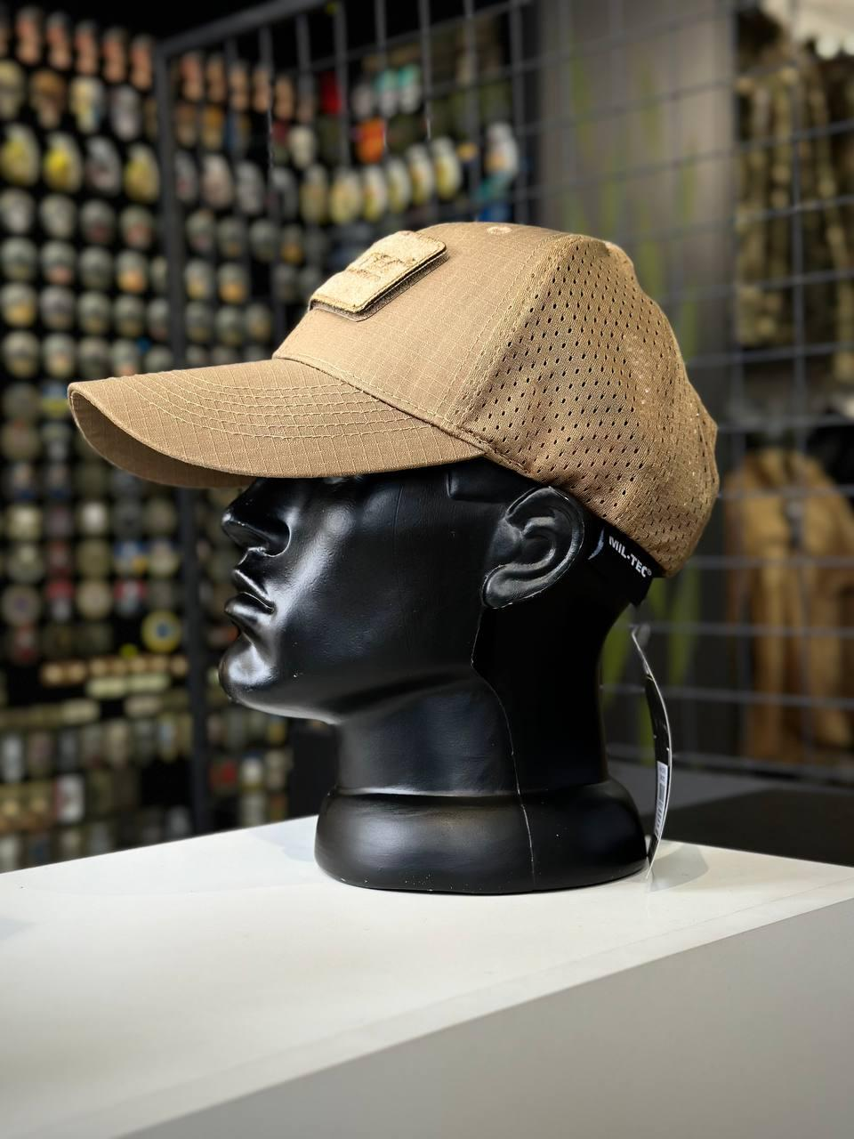 КЕПКА БЕЙСБОЛКА З СІТЧАСТОЮ ВСТАВКОЮ "MIL-TEC" Coyote