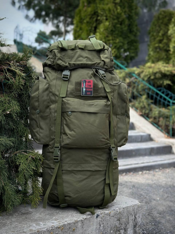 Рюкзак олива тактичний Каркасний 120 Алюмінієва рама