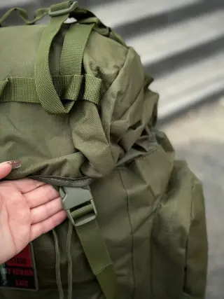 Рюкзак олива тактичний Каркасний 120 Алюмінієва рама
