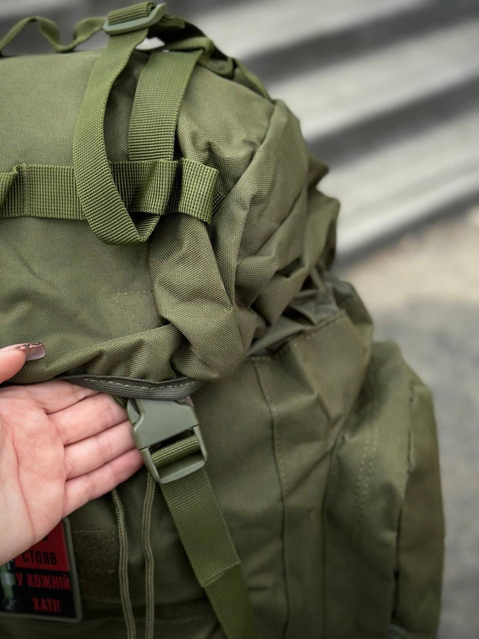 Рюкзак олива тактичний Каркасний 120 Алюмінієва рама