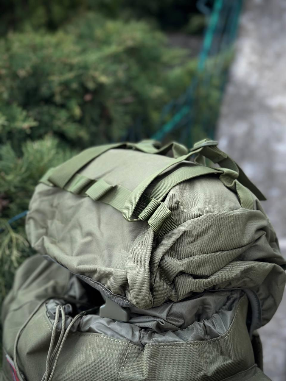 Рюкзак олива тактичний Каркасний 120 Алюмінієва рама