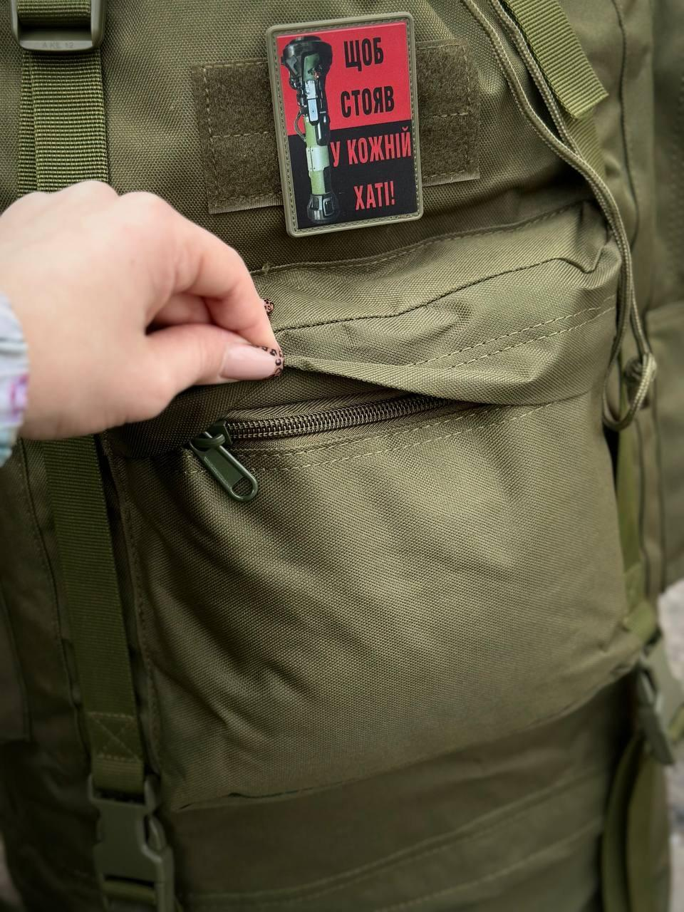 Рюкзак олива тактичний Каркасний 120 Алюмінієва рама