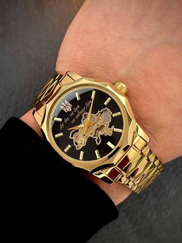 Годинник Awarder 024 Не забуду дім Gold-Black 🔥 Модель: 1202-0158