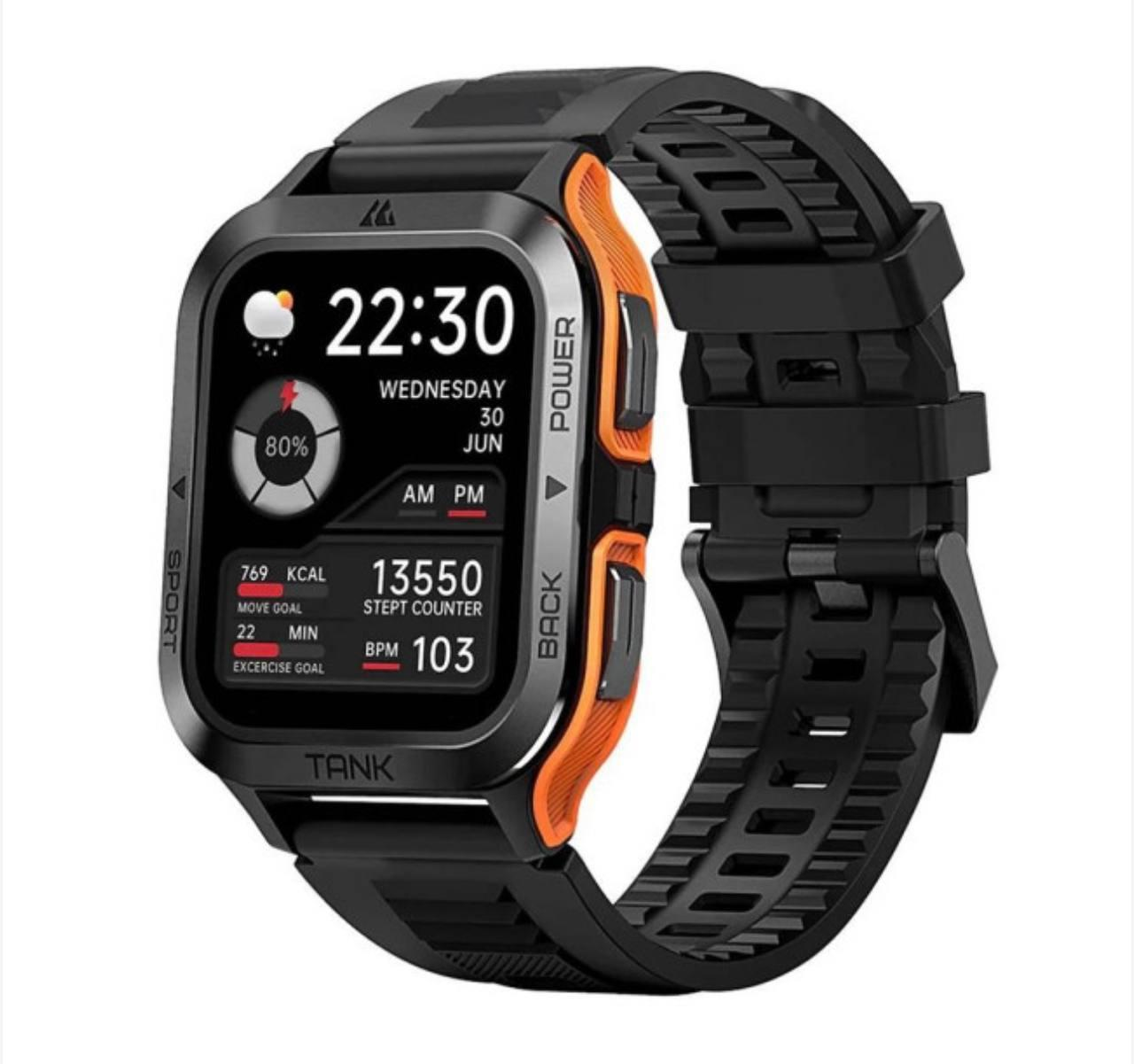 Спортивний Розумний Годинник Kospet Tank M2 Orange + Спортивні Режими, Водозахист, Дзвінки 1077-0249