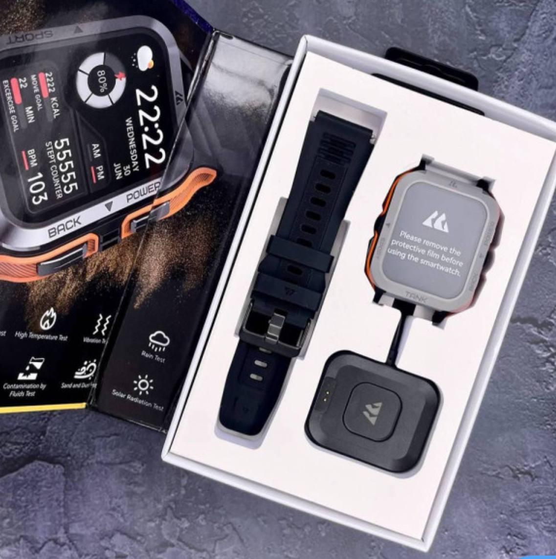 Спортивний Розумний Годинник Kospet Tank M2 Orange + Спортивні Режими, Водозахист, Дзвінки 1077-0249