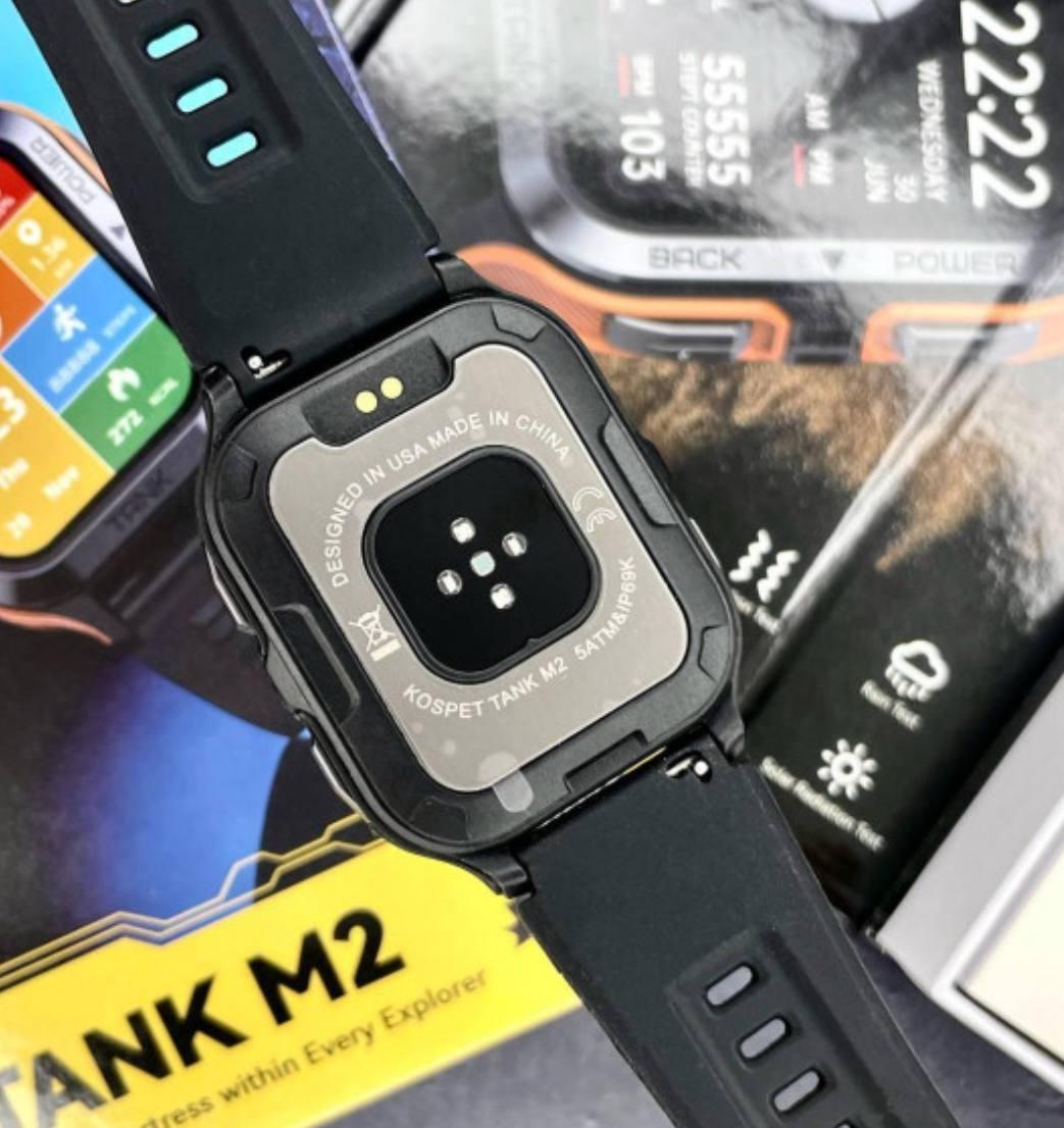 Спортивний Розумний Годинник Kospet Tank M2 Black + Спортивні Режими, Водозахист, Дзвінки 1077-0250