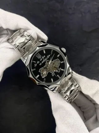 Годинник наручний Patriot 024 Не забуду дім Silver-Black 1201-0678