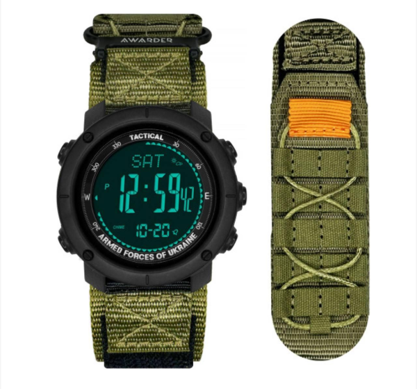 Чоловічий годинник Awarder 036 Nylon Tactic Black-Army Green 1202-0107