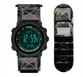 Чоловічий годинник Awarder 036 Nylon Pro Black-Camo Green 1202-0104