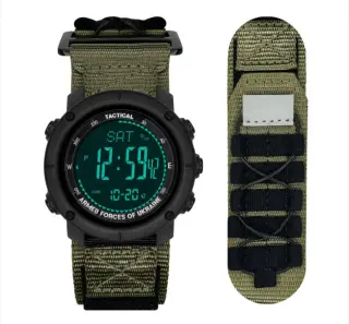 Чоловічий годинник Awarder 036 Nylon Pro Black-Army Green 1202-0102