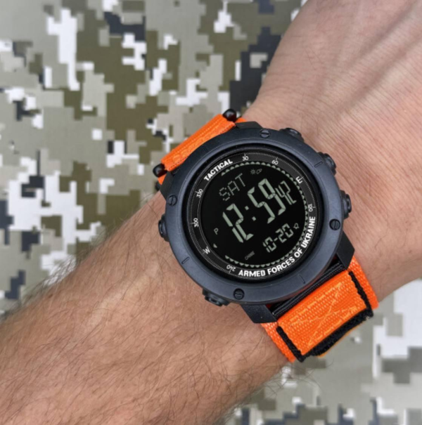 Чоловічий годинник Awarder 036 Nylon Black-Orange 1202-0098