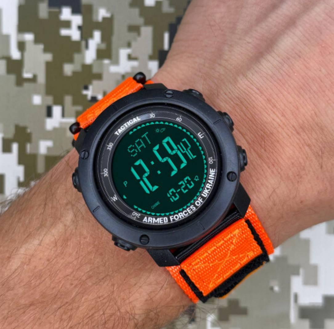 Чоловічий годинник Awarder 036 Nylon Black-Orange 1202-0098
