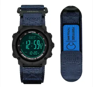 Чоловічий годинник Awarder 036 Nylon Black-Blue 1202-0100